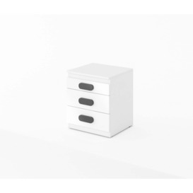 Replay RP-11 Bedside Cabinet - PINK 45cm White Gloss
